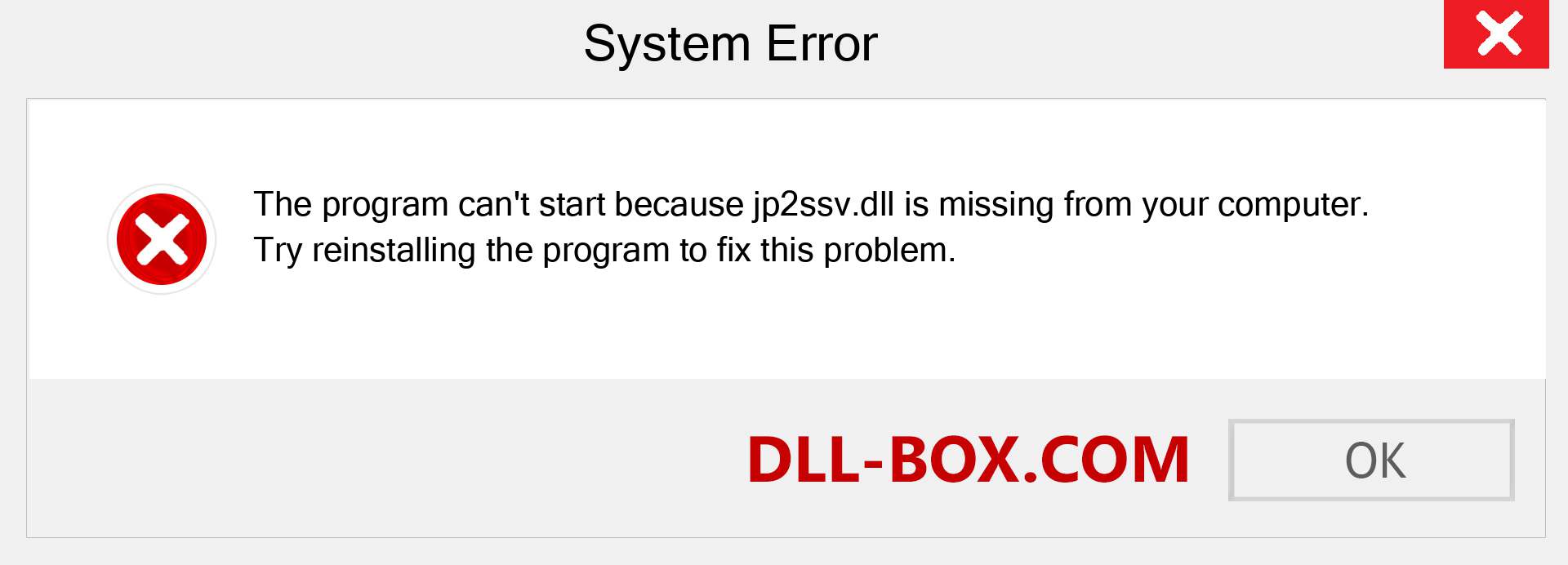  jp2ssv.dll file is missing?. Download for Windows 7, 8, 10 - Fix  jp2ssv dll Missing Error on Windows, photos, images